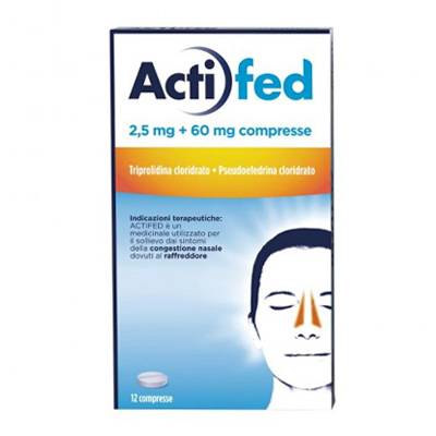 Actifed 12cpr 2,5mg+60mg
